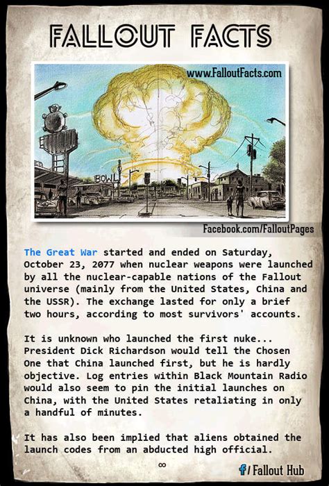 fallout the great war started before which holiday